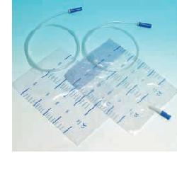 SACCA RACCOLTA URINA DA LETTO IN PVC NON STERILE VOLUME 2 LITRI TUBO LUNGHEZZA 90 CM CON SCARICO E VALVOLA ANTIREFLUSSO 30 PEZZI - Farmafamily.it