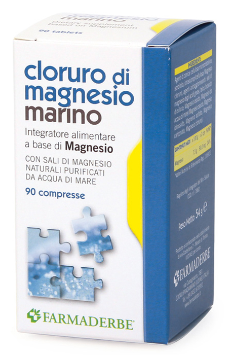 CLORURO DI MAGNESIO MARINO 90 COMPRESSE - Farmafamily.it