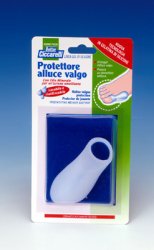PROTETTORE ALLUCE VALGO REALIZZATO IN GEL DI SILICONE BIANCOSEMITRASPARENTE SAGOMATO PER AVVOLGERE LA PARTE DOLENTE E SENSIBILE DELL'ALLUCE IGIENEPIEDE 1 PEZZO - Farmafamily.it