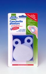 CUSCINETTO PLANTARE REALIZZATO IN GEL DI SILICONE BIANCO SEMITRASPARENTE SAGOMATO PER AMMORTIZZARE E PROTEGGERE PRESSIONE E SFREGAMENTI SOTTO LA PIANTA DEI PIEDI 2 PEZZI - Farmafamily.it