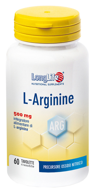 LONGLIFE L-ARGININE 60 TAVOLETTE RIVESTITE DA 900 MG - Farmafamily.it