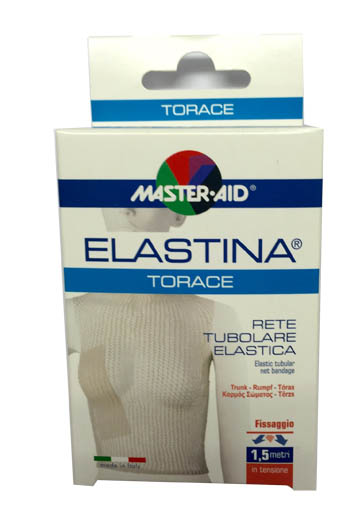 RETE TUBOLARE ELASTICA IPOALLERGENICA MASTER-AID ELASTINA TORACE 5 MT IN TENSIONE CALIBRO 8 CM - Farmafamily.it