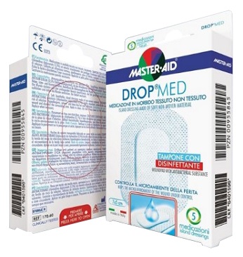 MEDICAZIONE COMPRESSA AUTOADESIVA DERMOATTIVA IPOALLERGENICA AERATA MASTER-AID DROP MED 10,5X25 3 PEZZI - Farmafamily.it