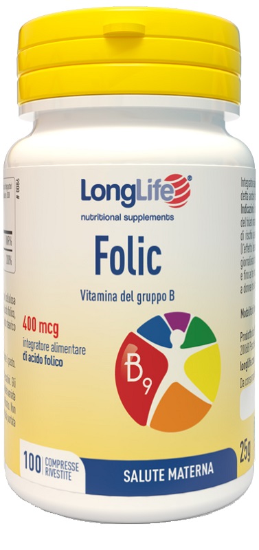 LONGLIFE FOLIC 400 MCG 100 COMPRESSE - Farmafamily.it
