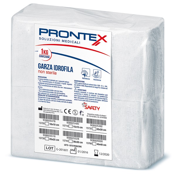 PRONTEX GARZA 10X10CM 1KG - Farmafamily.it