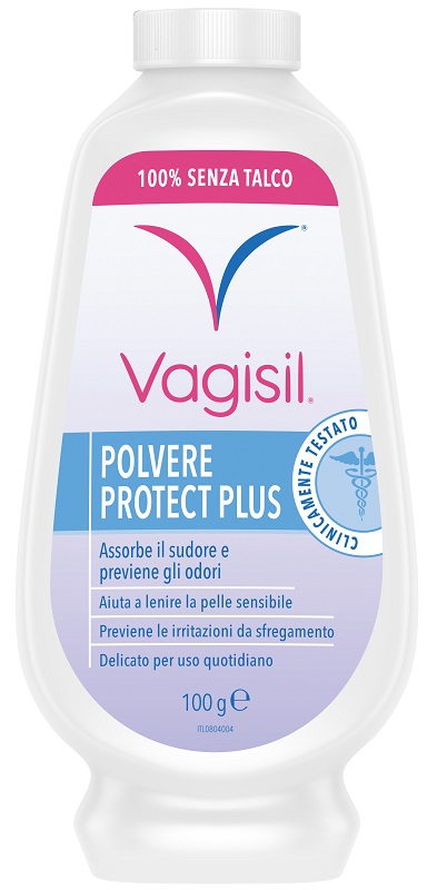 VAGISIL POLVERE PROTECT PLUS IGIENE FEMMINILE 100 G - Farmafamily.it