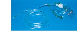 MASCHERA PER OSSIGENOTERAPIA MEDIA CONCENTRAZIONE CON 2 TUBI PROLUNGA 2 METRI - Farmafamily.it