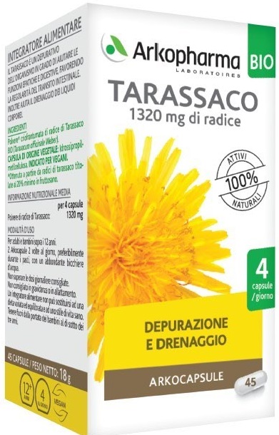 ARKO CAPSULE TARASSACO BIO 45 CAPSULE - Farmafamily.it