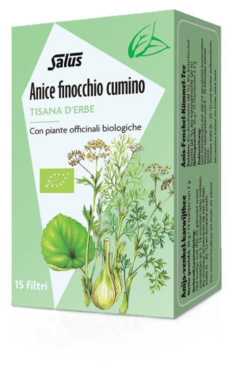 ANICE FINOCCHIO CUMINO TISANA 15 FILTRI BIO - Farmafamily.it
