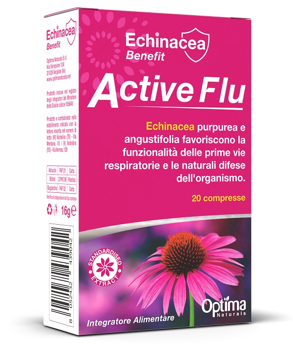 ECHINACEA BENEFIT ACTIVE FLU 20 COMPRESSE DA 800 MG - Farmafamily.it