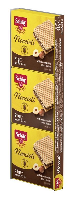 SCHAR NOCCIOLI' WAFERS CON NOCCIOLE 3 PEZZI DA 21 G - Farmafamily.it