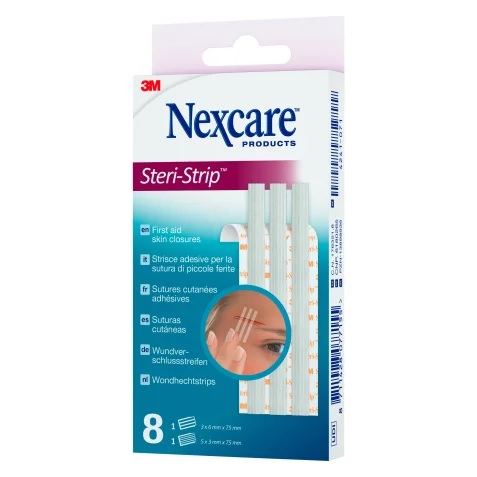 CEROTTO PER SUTURA NEXCARE STERISTRIP 6X75 MM + 3X75 MM - Farmafamily.it