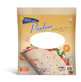 PIACERI MEDITERRANEI PIADINA OLIO D'OLIVA 200 GRAMMI - Farmafamily.it