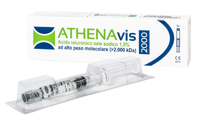 SIRINGA INTRA-ARTICOLARE ATHENAVIS 2000 ACIDO IALURONICO 1,5% 30 MG 2 ML 3 PEZZI - Farmafamily.it