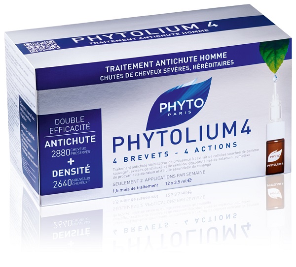 PHYTO PARIS PHYTOLIUM4 TRATTAMENTO ANTICADUTA CAPELLI UOMO 12 FIALE 3,5 ML - Farmafamily.it