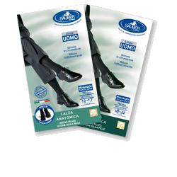 CALZA UOMO COTONE 140 DENARI MEDIA BLU - Farmafamily.it