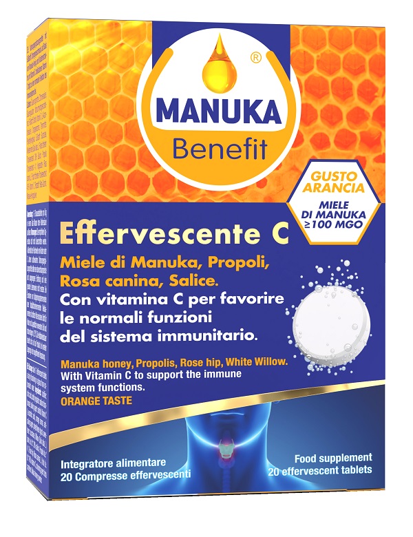 MANUKA BENEFIT EFFERVESCENTE C 20 COMPRESSE - Farmafamily.it