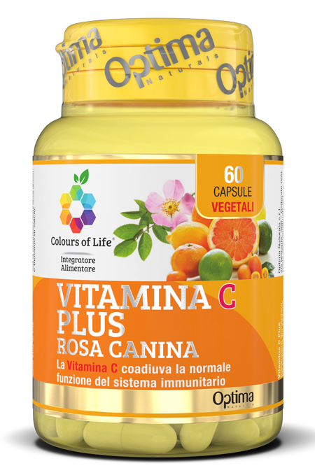 COLOURS OF LIFE VITAMINA C PLUS ROSA CANINA 60 CAPSULE VEGETALI 724 MG - Farmafamily.it