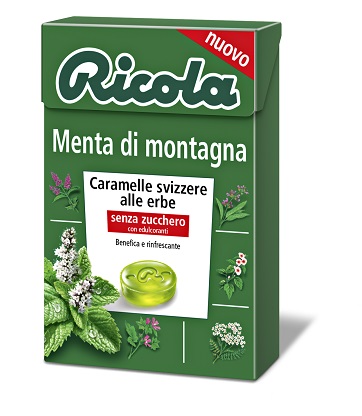 RICOLA MENTA DI MONTAGNA SENZA ZUCCHERO 50 G - Farmafamily.it