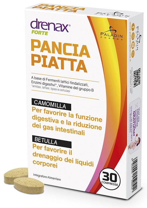 DRENAX FORTE PANCIA PIATTA 30 COMPRESSE - Farmafamily.it