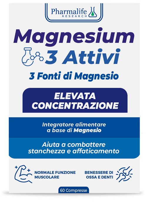 MAGNESIUM 3 ATTIVI 60 COMPRESSE - Farmafamily.it