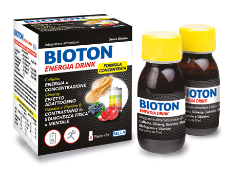 BIOTON ENERGIA DRINK 4 FLACONCINI X 50 ML - Farmafamily.it