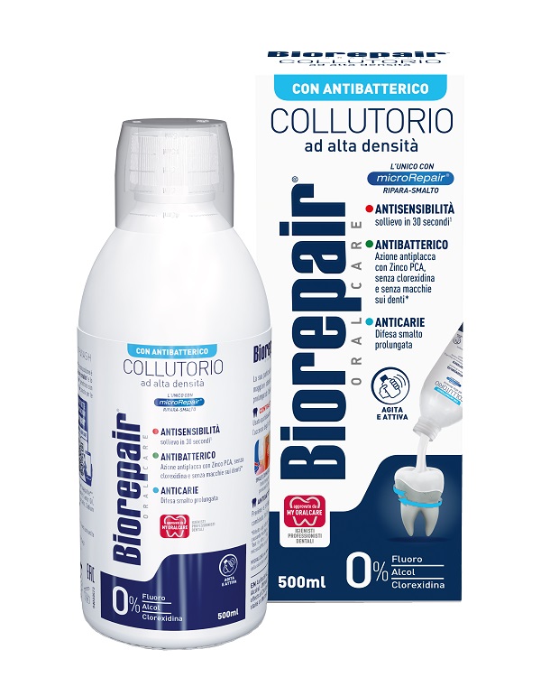 BIOREPAIR COLLUTORIO 3IN1 ANTIBATTERICO 500 ml - Farmafamily.it