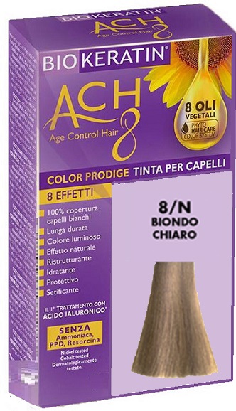 BIOKERATIN ACH8 COLOR PRODIGE 8/N BIONDO CHIARO - Farmafamily.it