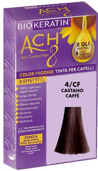 BIOKERATIN ACH8 COLOR PRODIGE 4/CF CASTANO CAFFE' - Farmafamily.it