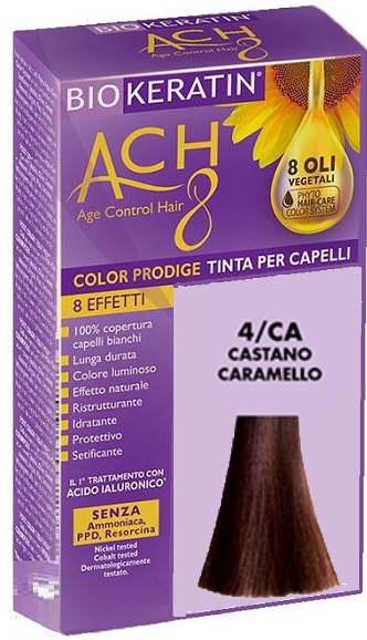 BIOKERATIN ACH8 COLOR PRODIGE 4/CA CASTANO CARAMELLO - Farmafamily.it