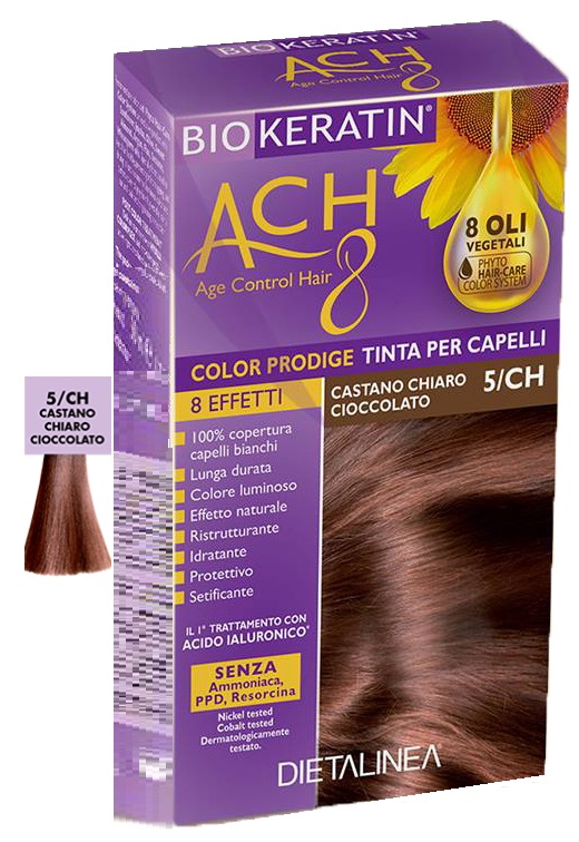 BIOKERATIN ACH8 COLOR PRODIGE 5/CH CASTANO CHIARO CIOCCOLATO - Farmafamily.it
