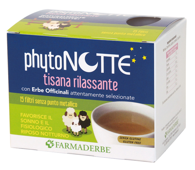 PHYTONOTTE TISANA RILASSANTE 15 FILTRI DA 18G - Farmafamily.it