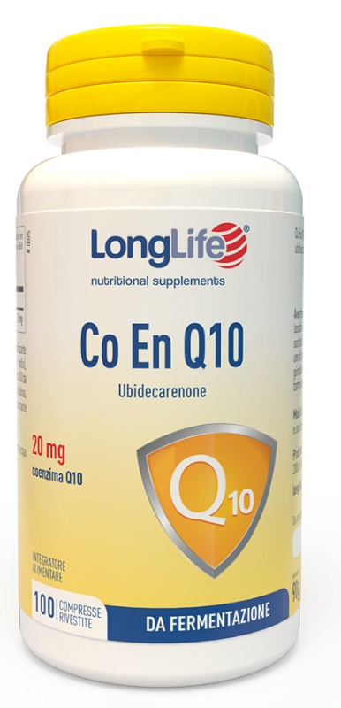 LONGLIFE CO EN Q10 20MG 100 COMPRESSE RIVESTITE - Farmafamily.it