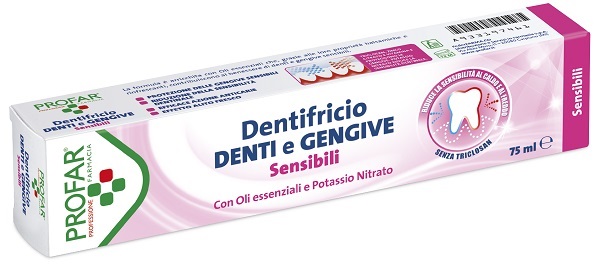 DENTIFRICIO DENTI E GENGIVE SENSIBILI 75 ML PROFAR - Farmafamily.it