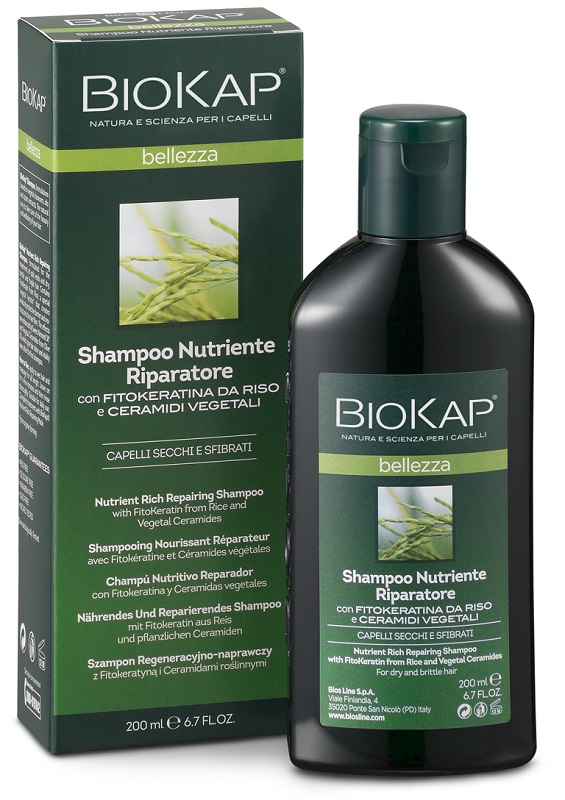 BIOKAP BELLEZZA SHAMPOO NUTRIENTE/RIPARATORE 200 ML BIOSLINE - Farmafamily.it