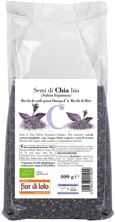 SEMI DI CHIA BIO 400 G - Farmafamily.it