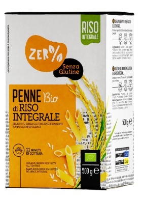 ZERO% GLUTINE PENNE DI RISO INTEGRALE SENZA GLUTINE BIO 500 G - Farmafamily.it