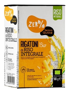 ZERO% GLUTINE RIGATONI DI RISO INTEGRALE SENZA GLUTINE BIO 500 G - Farmafamily.it