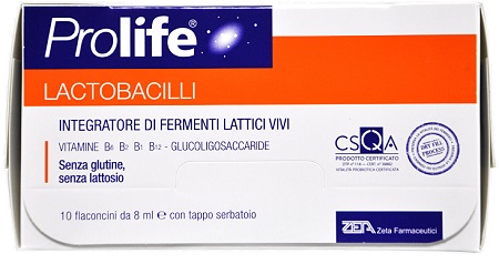 PROLIFE LACTOBACILLI 10 FLACONCINI 8 ML - Farmafamily.it