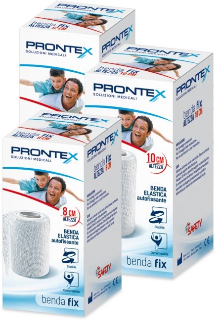 BENDA ELASTICA PRONTEX FIX AUTOFISSANTE 12 CM DI ALTEZZA PER4 METRI IN ESTENSIONE 1 PEZZO - Farmafamily.it