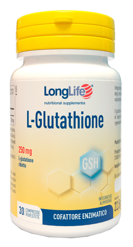 LONGLIFE L-GLUTATHIONE 250 MG 30 COMPRESSE - Farmafamily.it