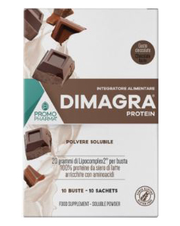 DIMAGRA PROTEIN CIOCCOLATO 10 BUSTE - Farmafamily.it