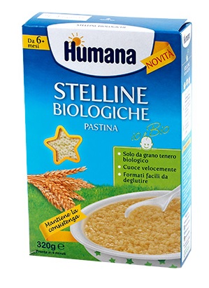 HUMANA STELLINE PASTINA BIOLOGICA 320 G - Farmafamily.it