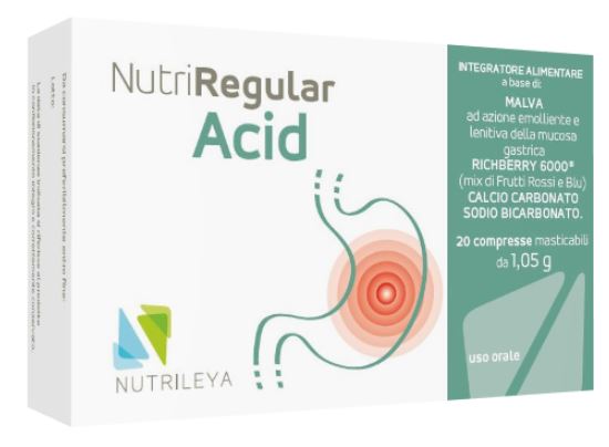 NUTRIREGULAR ACID 20 COMPRESSE MASTICABILI - Farmafamily.it