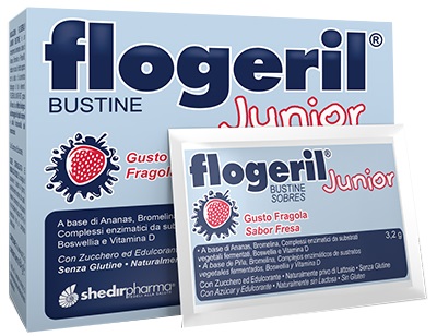 FLOGERIL JUNIOR FRAGOLA 20 BUSTINE - Farmafamily.it