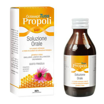 GOLASEPT TUSS PROPOLI BABY SOLUZIONE ORALE 150 ML - Farmafamily.it