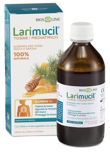 LARIMUCIL TOSSE PEDIATRICO 1+ SCIROPPO 175 ML CE 0426 230 G - Farmafamily.it