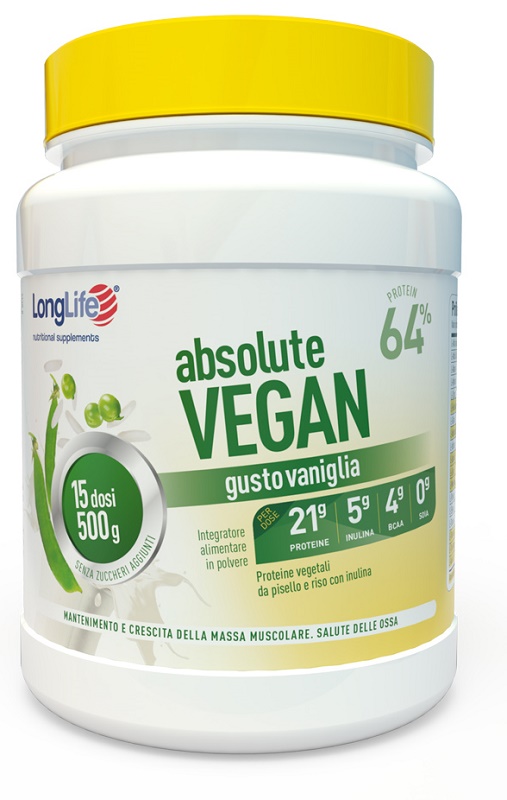 LONGLIFE ABSOLUTE VEGAN 500 G - Farmafamily.it