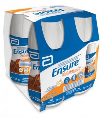 ENSURE NUTRIVIGOR CIOCCOLATO 4 BOTTIGLIE DA 220 ML - Farmafamily.it