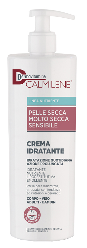 DERMOVITAMINA CALMILENE CREMA IDRATANTE PER PELLE SECCA, MOLTO SECCA O SENSIBILE 500 ML - Farmafamily.it